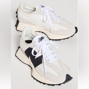 New balance 327 - sea salt/black/white - size 9